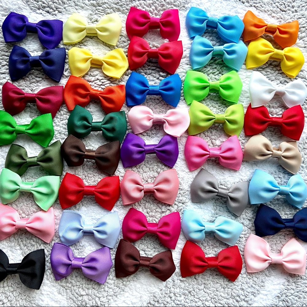 New 40 pcs Hair Bows Clips For Girls
